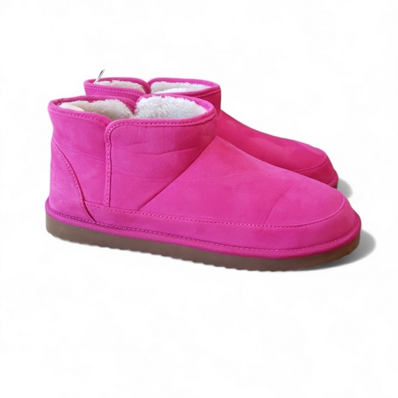 Old Navy Ankle Bootie Slippers in Hot Pink Size 9 - Picture 3 of 5